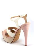 Sandalo Nabuk Pelle Bianco Rosa