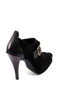 Chick Black Cowhide