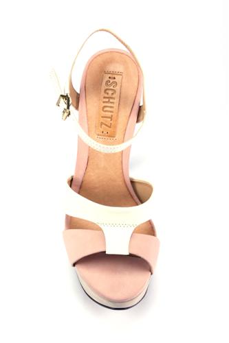 Sandalo Nabuk Pelle Bianco Rosa