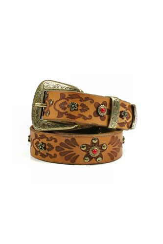 CAMPOMAGGIBelt Camel Leather Studs