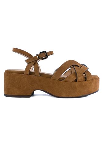Wedge Brown Saracen Suede, DUCCIO DEL DUCA