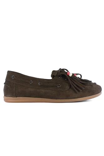 Indian Moccasin Brown Soft Suede, LATIKA